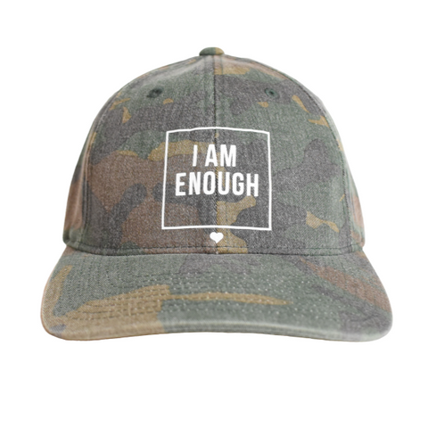 I Am Enough Camo Hat - BoldAmbassador